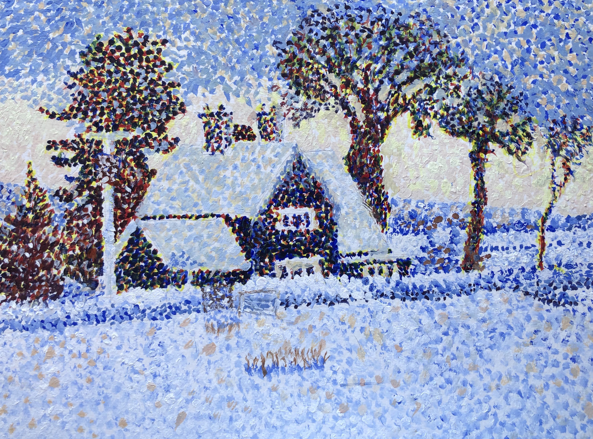 Cottage Snow Scene
