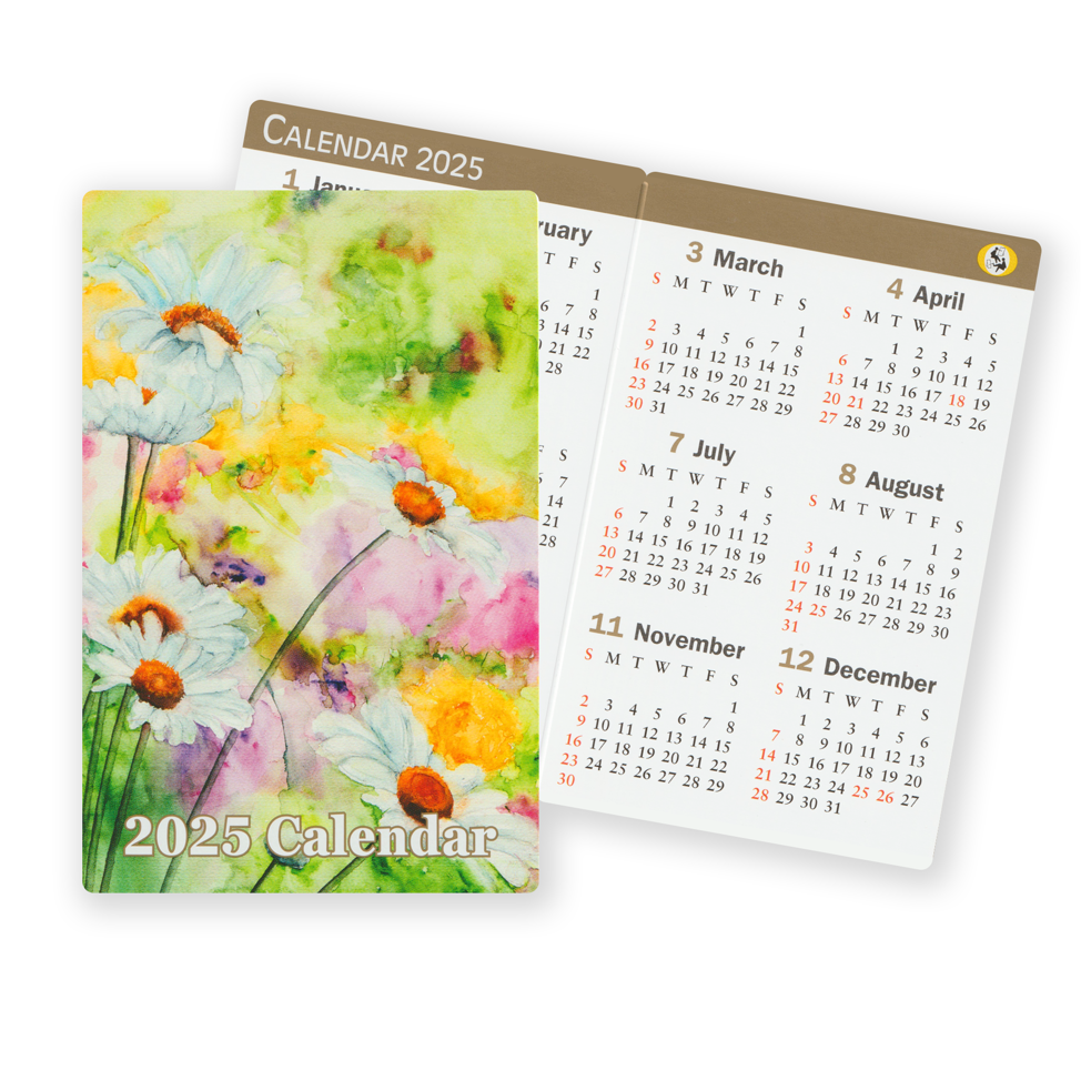2024 Square Canvas Pocket Calendar 2025