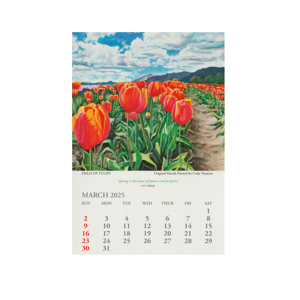 2024 Square Canvas Calendar Mar 2025