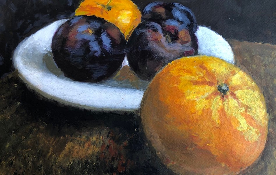 Plate of fruit