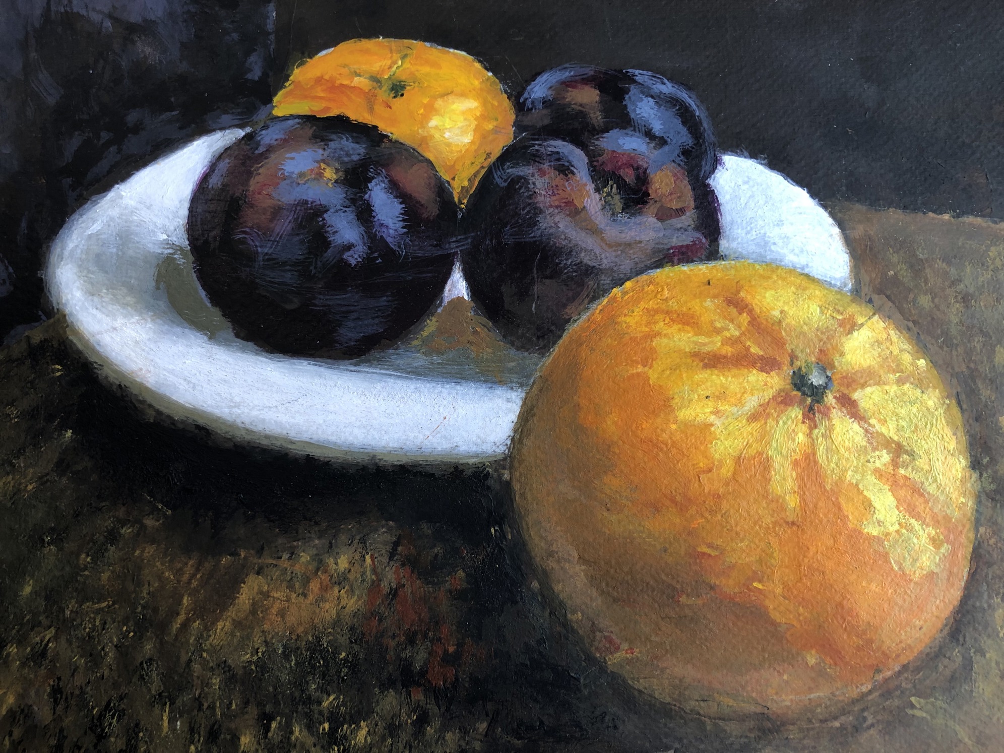 Plate of fruit