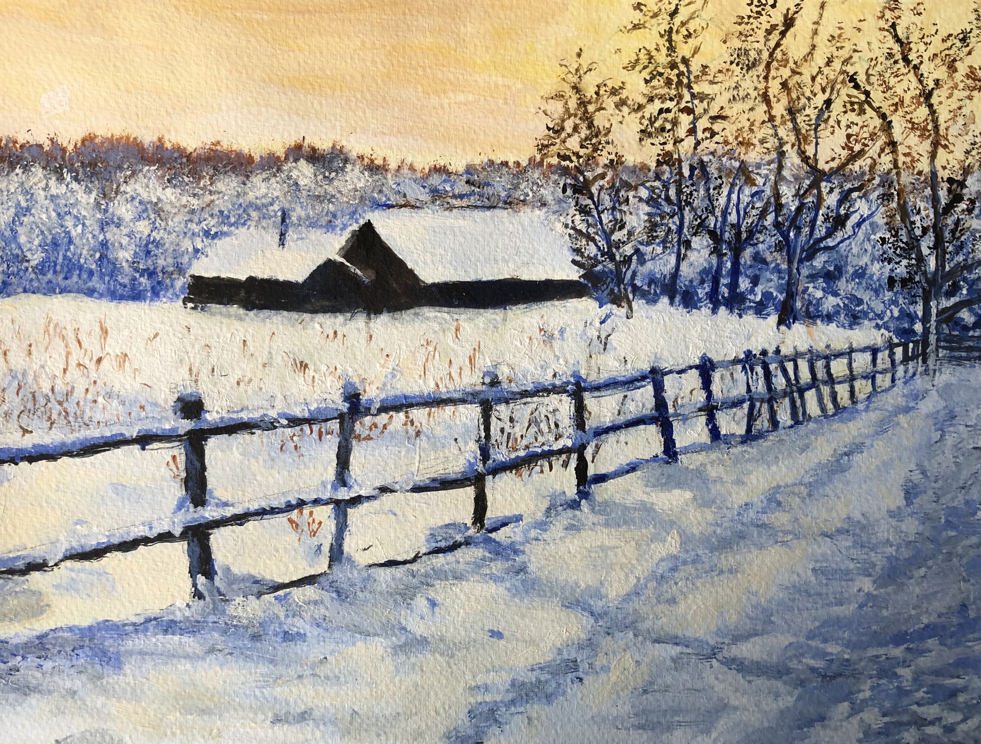 Snowy Lane
