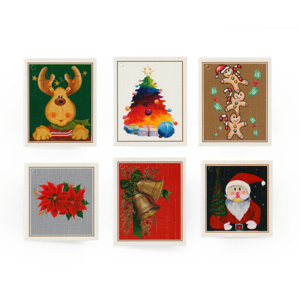 2024 Square Canvas Christmas Gift Wrap Tags