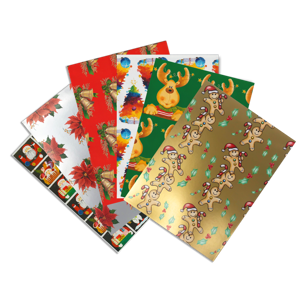 2024 Square Canvas Christmas Gift Wrap Fan Opt1