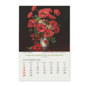 Calendars November Square Canvas