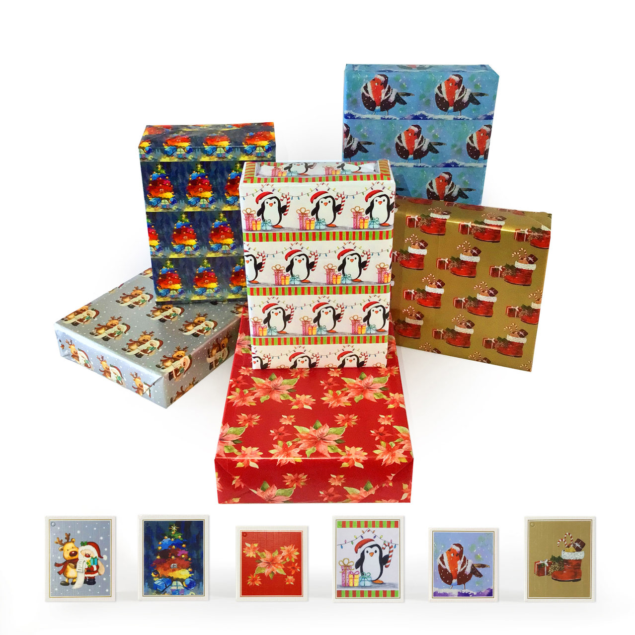 2025 Square Canvas Christmas Gift Wrap
