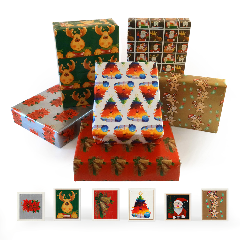 2024 Square Canvas Christmas Gift Wrap