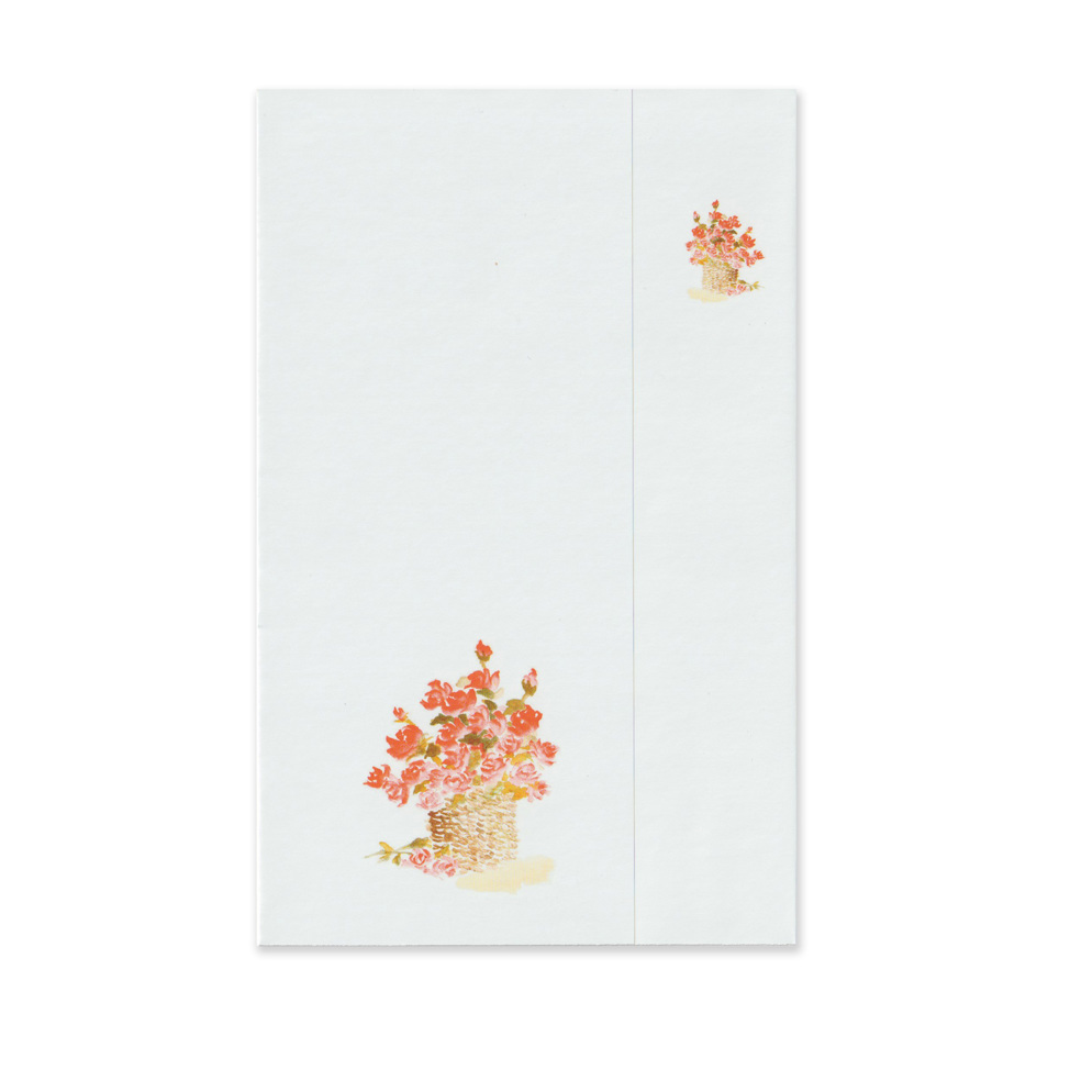 2209 Notelet Red Basket