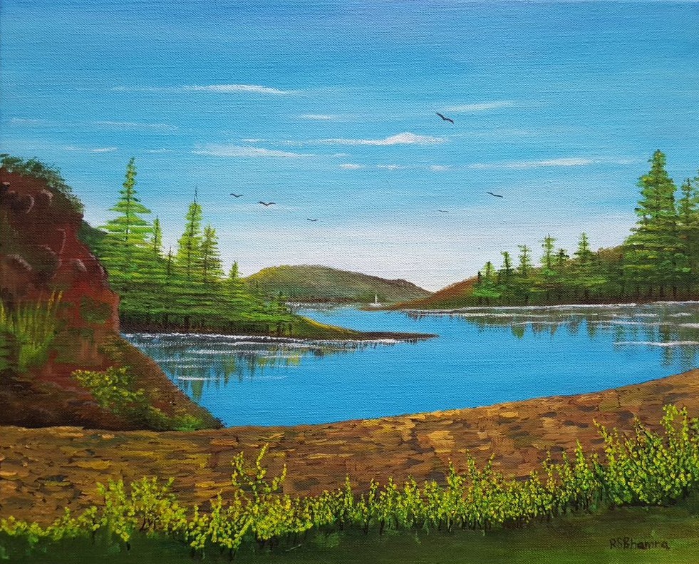 Lakeside landscape