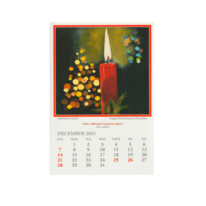 2024 Square Canvas Calendar Dec 2025