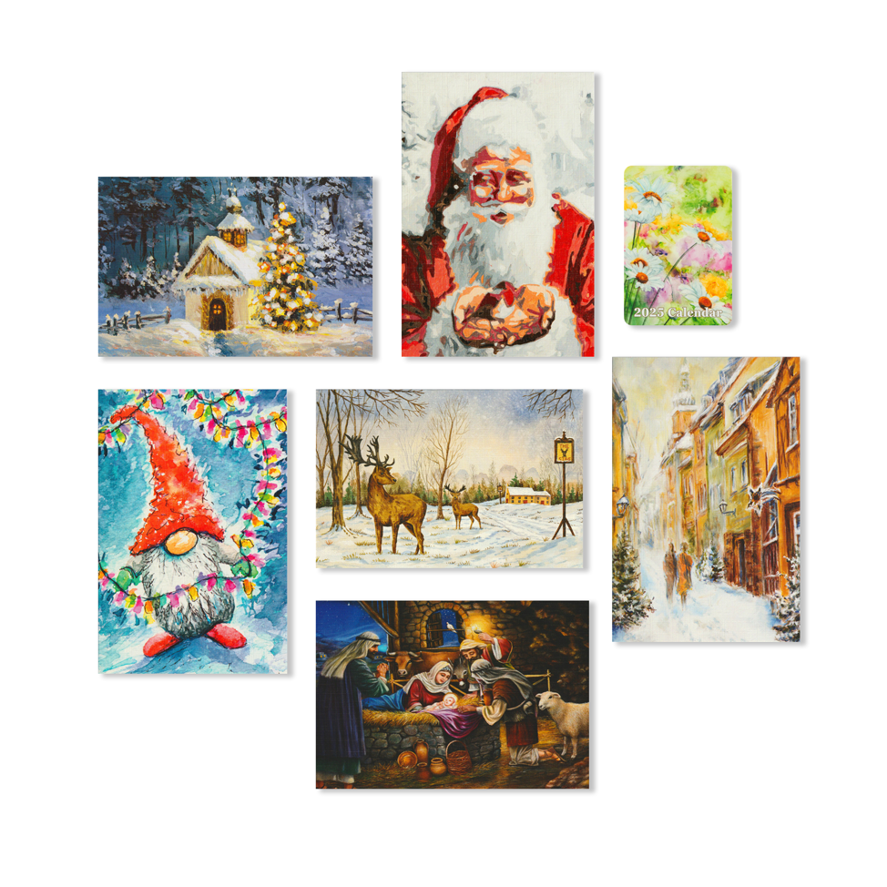 2024 6 Cards & Pocket Calendar Set IE
